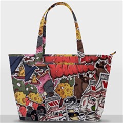 Stickerbomb Crazy Graffiti Graphite Monster Back Pocket Shoulder Bag  by Bedest