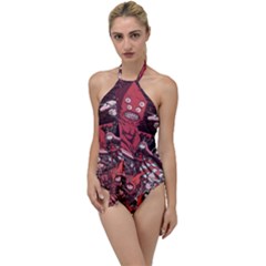 Adventure Time Cartoon Go With The Flow One Piece Swimsuit by Bedest