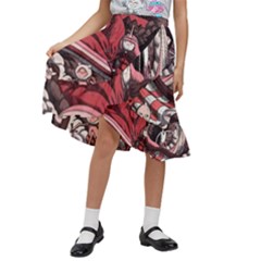 Adventure Time Cartoon Kids  Ruffle Flared Wrap Midi Skirt by Bedest