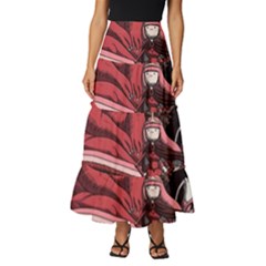 Adventure Time Cartoon Tiered Ruffle Maxi Skirt by Bedest