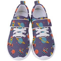 Space Seamless Patterns Women s Velcro Strap Shoes by Hannah976