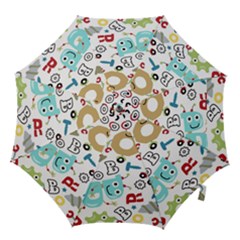 Seamless Pattern Vector With Funny Robots Cartoon Hook Handle Umbrellas (small) by Hannah976