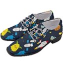 Big Set Cute Astronauts Space Planets Stars Aliens Rockets Ufo Constellations Satellite Moon Rover V Women Heeled Oxford Shoes View2