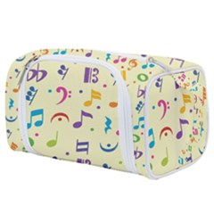 Seamless Pattern Musical Note Doodle Symbol Toiletries Pouch by Hannah976