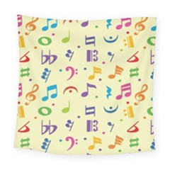 Seamless Pattern Musical Note Doodle Symbol Square Tapestry (large) by Hannah976