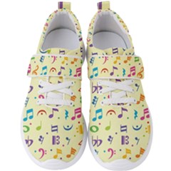 Seamless Pattern Musical Note Doodle Symbol Men s Velcro Strap Shoes by Hannah976