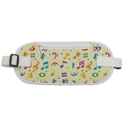 Seamless Pattern Musical Note Doodle Symbol Rounded Waist Pouch by Hannah976