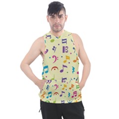 Seamless Pattern Musical Note Doodle Symbol Men s Sleeveless Hoodie by Hannah976