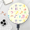 Seamless Pattern Musical Note Doodle Symbol Wireless Fast Charger(White) View1