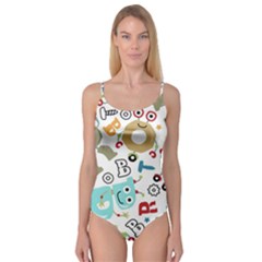 Seamless Pattern Vector With Funny Robots Cartoon Camisole Leotard  by Hannah976