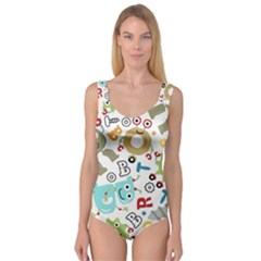 Seamless Pattern Vector With Funny Robots Cartoon Princess Tank Leotard  by Hannah976