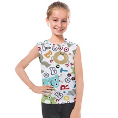 Seamless Pattern Vector With Funny Robots Cartoon Kids  Mesh Tank Top by Hannah976