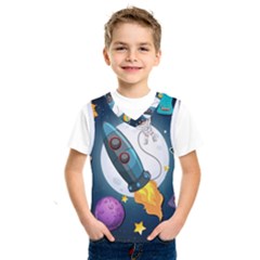 Spaceship Astronaut Space Kids  Basketball Tank Top by Hannah976