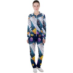 Spaceship Astronaut Space Casual Jacket And Pants Set by Hannah976