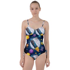 Spaceship Astronaut Space Sweetheart Tankini Set by Hannah976