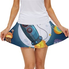 Spaceship Astronaut Space Women s Skort by Hannah976