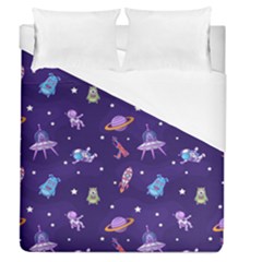 Space Seamless Pattern Duvet Cover (queen Size) by Hannah976