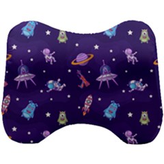 Space Seamless Pattern Head Support Cushion by Hannah976