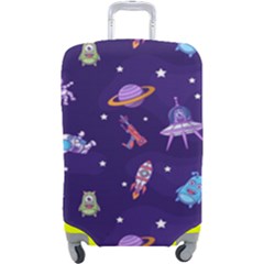 Space Seamless Pattern Luggage Cover (large) by Hannah976