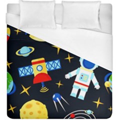 Space Seamless Pattern Cartoon Art Duvet Cover (king Size) by Hannah976