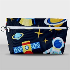 Space Seamless Pattern Cartoon Art Handbag Organizer by Hannah976