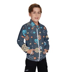 Space Seamless Pattern Art Kids  Windbreaker by Hannah976