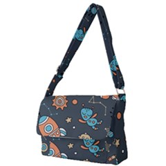 Space Seamless Pattern Art Full Print Messenger Bag (s) by Hannah976