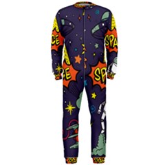 Vector Flat Space Design Background Onepiece Jumpsuit (men) by Hannah976