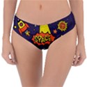 Vector Flat Space Design Background Reversible Classic Bikini Bottoms View1