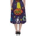 Vector Flat Space Design Background Classic Midi Skirt View2