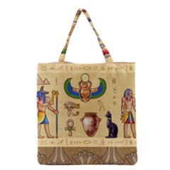 Egypt Horizontal Illustration Grocery Tote Bag by Hannah976