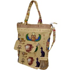 Egypt Horizontal Illustration Shoulder Tote Bag by Hannah976