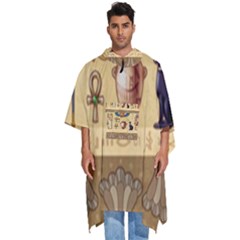 Egypt Horizontal Illustration Men s Hooded Rain Ponchos by Hannah976