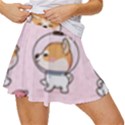 Set Kawaii Smile Japanese Dog Akita Inu Cartoon Women s Skort View3