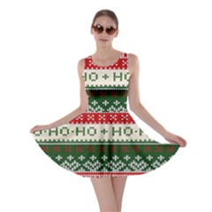 Ugly Sweater Merry Christmas  Skater Dress by artworkshop