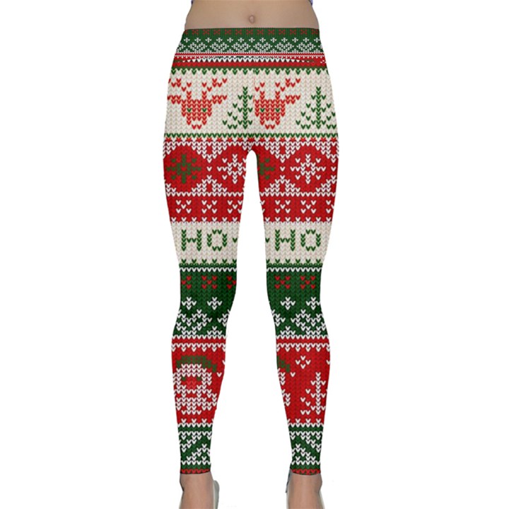 Ugly Sweater Merry Christmas  Classic Yoga Leggings