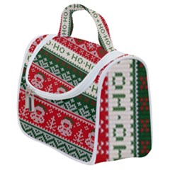 Ugly Sweater Merry Christmas  Satchel Handbag by artworkshop