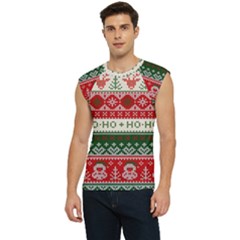 Ugly Sweater Merry Christmas  Men s Raglan Cap Sleeve T-shirt by artworkshop