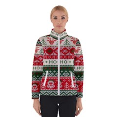 Ugly Sweater Merry Christmas  Women s Bomber Jacket