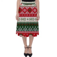 Ugly Sweater Merry Christmas  Classic Midi Skirt by artworkshop