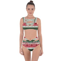 Ugly Sweater Merry Christmas  Bandaged Up Bikini Set  by artworkshop