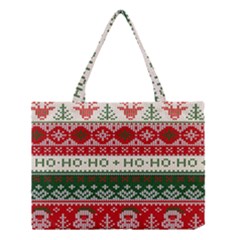 Ugly Sweater Merry Christmas  Medium Tote Bag by artworkshop