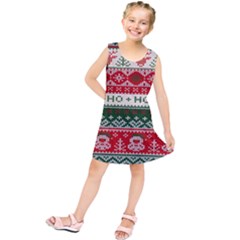 Ugly Sweater Merry Christmas  Kids  Tunic Dress by artworkshop