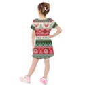 Ugly Sweater Merry Christmas  Kids  Short Sleeve Velvet Dress View2