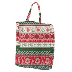 Ugly Sweater Merry Christmas  Giant Grocery Tote by artworkshop