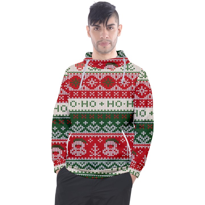 Ugly Sweater Merry Christmas  Men s Pullover Hoodie