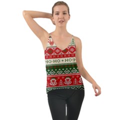 Ugly Sweater Merry Christmas  Chiffon Cami by artworkshop