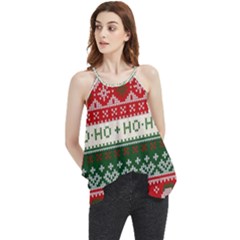 Ugly Sweater Merry Christmas  Flowy Camisole Tank Top by artworkshop