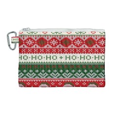 Ugly Sweater Merry Christmas  Canvas Cosmetic Bag (large) by artworkshop