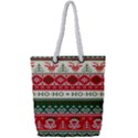 Ugly Sweater Merry Christmas  Full Print Rope Handle Tote (Small) View1